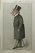 Caricature of Rudolf Apponyi in the British Vanity Fair, 1871