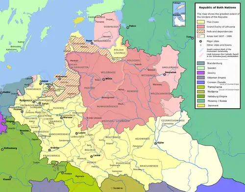 Image 109The Grand Duchy of Lithuania within the Polish–Lithuanian Commonwealth c. 1635 (from Grand Duchy of Lithuania)