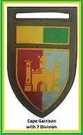 SADF 7 Division Cape Garrison Artillery Flash