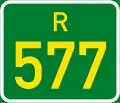 Regional route R577 shield