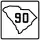 South Carolina Highway 90 Alternate marker
