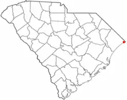 Location of Little River in South Carolina