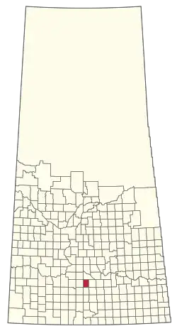 Location of the RM of Caron No. 162 in Saskatchewan
