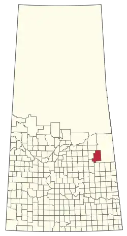 Location of the RM of Porcupine No. 395 in Saskatchewan