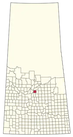 Location of the RM of Fish Creek No. 402 in Saskatchewan