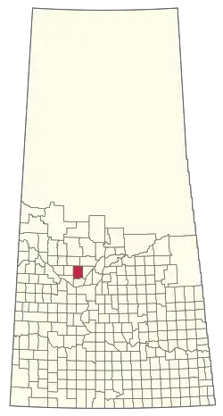 Location of the RM of Redberry No. 435 in Saskatchewan