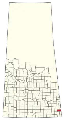 Location of the RM of Antler No. 61 in Saskatchewan