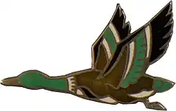 Insignia of a flying duck
