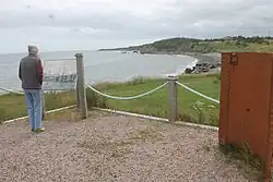 View from the memorial towards the site of the wreck