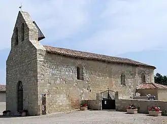The church of Saint-Jean, in Saint-Jean-du-Bouzet