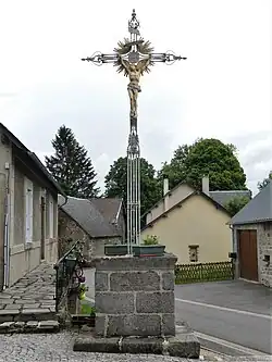 Calvary next to the church.