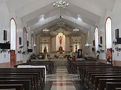 Church interior in 2023