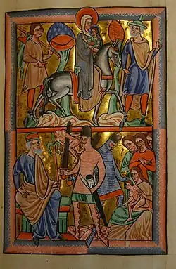 The 14,000 Infants (Holy Innocents) (Saint Louis Psalter, 1190-1200)