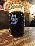 A Saku beer by Carlsberg