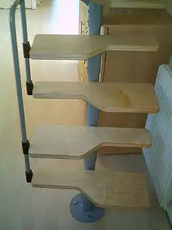 Minimalist alternating tread stairs (Germany)