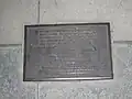 Plaque for the sculpture