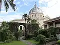 Cathedral dome and old church ruins