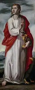 St John the Evangelist, by Francisco Pacheco (1608, Museo del Prado)