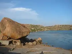 Sanapur lake near the village
