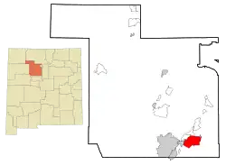 Location of Placitas, New Mexico