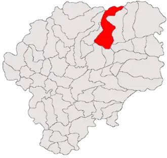 Location in Bistrița-Năsăud County
