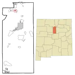 Location of Jaconita, New Mexico