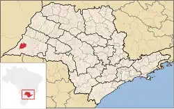 Location in São Paulo state
