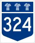 Highway 324 marker