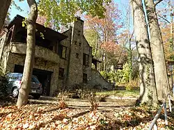 The Sauer Buildings Historic District located between 607–717 Center Avenue in Aspinwall.