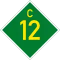 C12 road shield}}