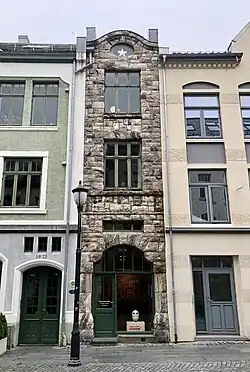 Narrow building in the town of Ålesund