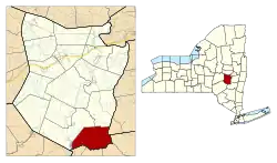 Location in Schoharie County and the state of New York.