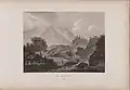 Engraving of a view of the Trossachs by James Fittler in Scotia Depicta, published 1804[33]