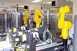 photo of robots at work