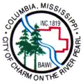 Official seal of Columbia, Mississippi