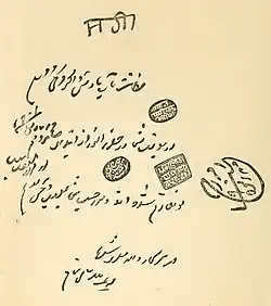 Duleep Singh's signature