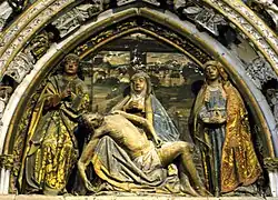 The deposition, by Sebastián de Almonacid, 15th century, Segovia Cathedral