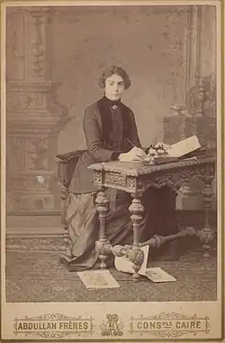 Selma Rıza, the first female Turkish journalist and an early novelist.