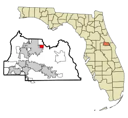 Location in Seminole County and the state of Florida