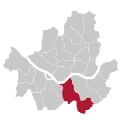 Location of Seocho District in Seoul
