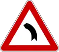 Curve to left