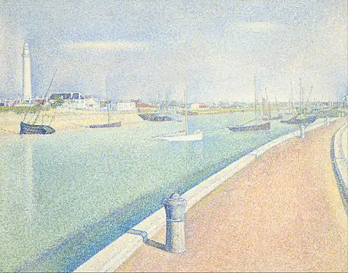 Georges Seurat, The Channel of Gravelines, Petit Fort Philippe (1890)