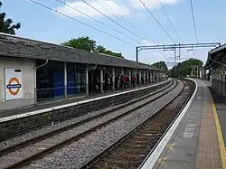 The two London Overground and National Rail platforms at Seven Sisters Station