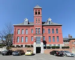 The old Seymour High School, on the National Register of Historic Places