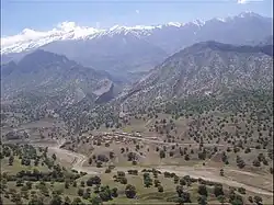 The village of Shadegan and the surrounding landscape