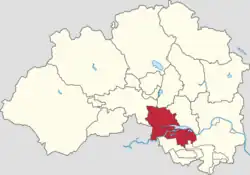 Location of Shahe Town within Changping District
