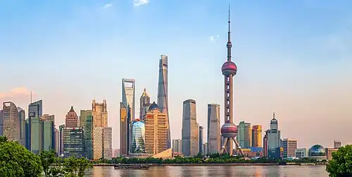 View of Pudong from Hongkou District