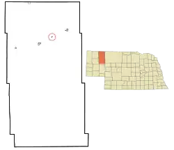 Location of Clinton, Nebraska