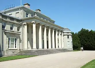 The 18th century Ionic portico