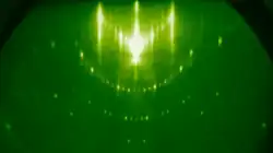 Experimental reflection electron diffraction pattern from a silicon surface